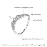 Micro CZ Inlaied Round Finger Rings for Women Wedding Bridal Girl Accessories