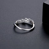Micro CZ Inlaied Round Finger Rings for Women Wedding Bridal Girl Accessories