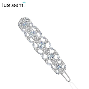 Clear CZ Hair Claw for Girl Bridal Wedding