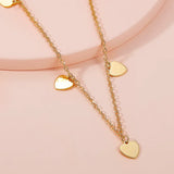 LUOYIYANG Double Peach Heart Necklace Women's Accessories