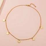 LUOYIYANG Double Peach Heart Necklace Women's Accessories