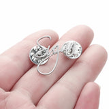 LUTAKU Name Logo Nameplate Brooch For Men Women Stainless Steel Brooches
