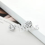 LUTAKU Stainless Steel Name Brooch Font Nameplate Women Lapel Pin