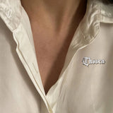 Custom Stainless Steel Name Brooch - Wedding Gift