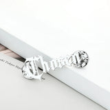 Custom Stainless Steel Name Brooch - Wedding Gift