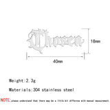 Custom Stainless Steel Name Brooch - Wedding Gift