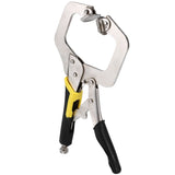 LUWEI 11 Inch C Clamp Weld Clip Tenon Locator Vise Lock Jaw Swivel Pad