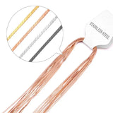 10Pcs Stainless Steel 1MM Chain Necklace Rope Choker Necklaces