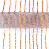 10pcs/lot 1/2mm Rose Stainless Steel Chains For Women DIY Jewelry