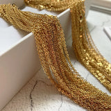 10pcs/lot 1/2mm Rose Stainless Steel Chains For Women DIY Jewelry