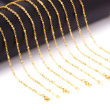 10pcs/lot Bead Chains 18-24inch 2mm Width Lobster Clasp Chain Lot Jewelry