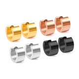 Stainless Steel Hoop Earrings For Woman/Man Round Clip Plated Earrings