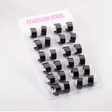 Stainless Steel Hoop Earrings For Woman/Man Round Clip Plated Earrings