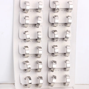 316L Stainless Steel Small Hoop Earrings Set For Women