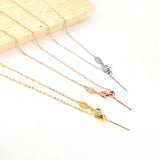 1mm O Chain Necklaces Stainless Steel Plated Woman Choker