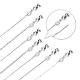 1mm O Chain Necklaces Stainless Steel Plated Woman Choker