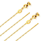 1mm O Chain Necklaces Stainless Steel Plated Woman Choker
