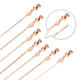 1mm Thin 5pcs Keel Chain Stainless Steel Chains DIY Female