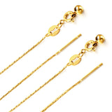 1mm Thin 5pcs Keel Chain Stainless Steel Chains DIY Female