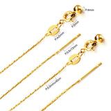 1mm Thin 5pcs Keel Chain Stainless Steel Chains DIY Female