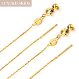 1mm Thin 5pcs Keel Chain Stainless Steel Chains DIY Female