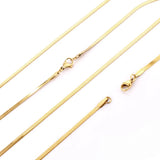 2.5mm Stainless Steel Chains Necklace Lot for Women High Necklaces