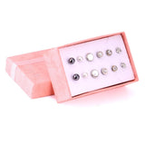 Stainless Steel 6Pairs Christmas Stud Earring Sets For Women