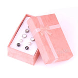 Stainless Steel 6Pairs Christmas Stud Earring Sets For Women