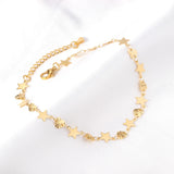 316L Star Shape Anklet Bracelet For Women Leg Chain bijoux femme
