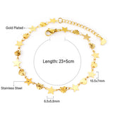 316L Star Shape Anklet Bracelet For Women Leg Chain bijoux femme
