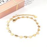 316L Star Shape Anklet Bracelet For Women Leg Chain bijoux femme