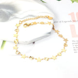 316L Star Shape Anklet Bracelet For Women Leg Chain bijoux femme