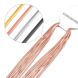 10pcs 2mm Flat Snake Necklace Chains Stainless Steel Jewelry
