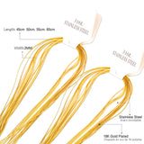 10pcs 2mm Flat Snake Necklace Chains Stainless Steel Jewelry