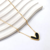 Red Heart Necklaces Butterfly Shell Charms Couple Choker