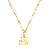 Castle Pendant Necklace for Halloween Fairy Princess Girls