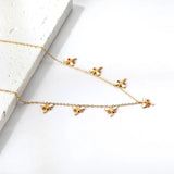 Dragonfly Necklace Acrylic Butterflies Charms Clavicle Chain Jewelry