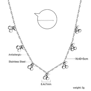 Dragonfly Necklace Acrylic Butterflies Charms Clavicle Chain Jewelry