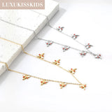 Dragonfly Necklace Acrylic Butterflies Charms Clavicle Chain Jewelry