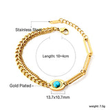 Heart Eyes Charms Steel Wrist Bracelet Jewelry