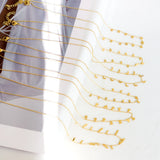 Golden Chains Necklaces Bohemia Star Heart Collier Stainless Steel Jewelry