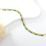 Stylish Green Beads Bracelet for Woman, Boho Summer Colorful Jewelry