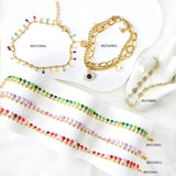 Stylish Green Beads Bracelet for Woman, Boho Summer Colorful Jewelry