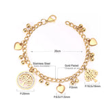 Hamas Y2K Chunky Chain Bracelets with Charms