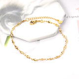 Heart Shape Stainless Steel Anklet for Women Party Jewelry Clasp Anklet