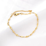 Heart Shape Stainless Steel Anklet for Women Party Jewelry Clasp Anklet