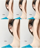 Big Circle Hoop Earrings Classic Sterling Steel Women Jewelry