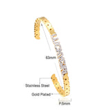 Zirconia Stone Bangles Women's Bracelets