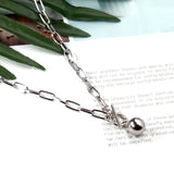 Heart Pendant Necklace Chunky Chain Choker Y2K Punk Jewelry