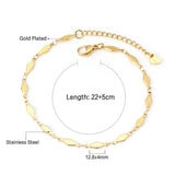 Stainless Steel Anklet Bracelet for Women - Friendship Gift Jewelry